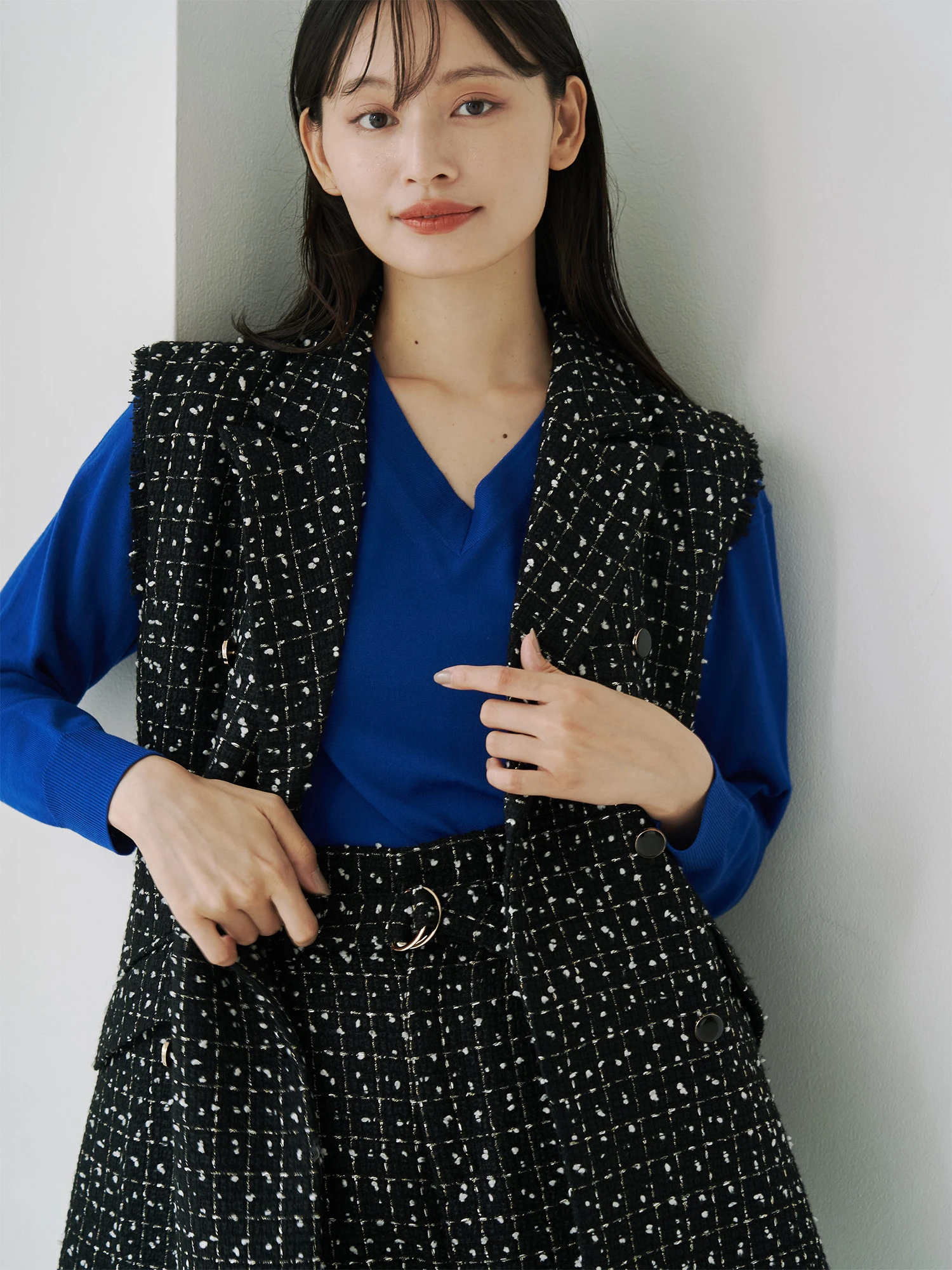 ツイードテーラードジレ | レディースファッション通販のTONAL