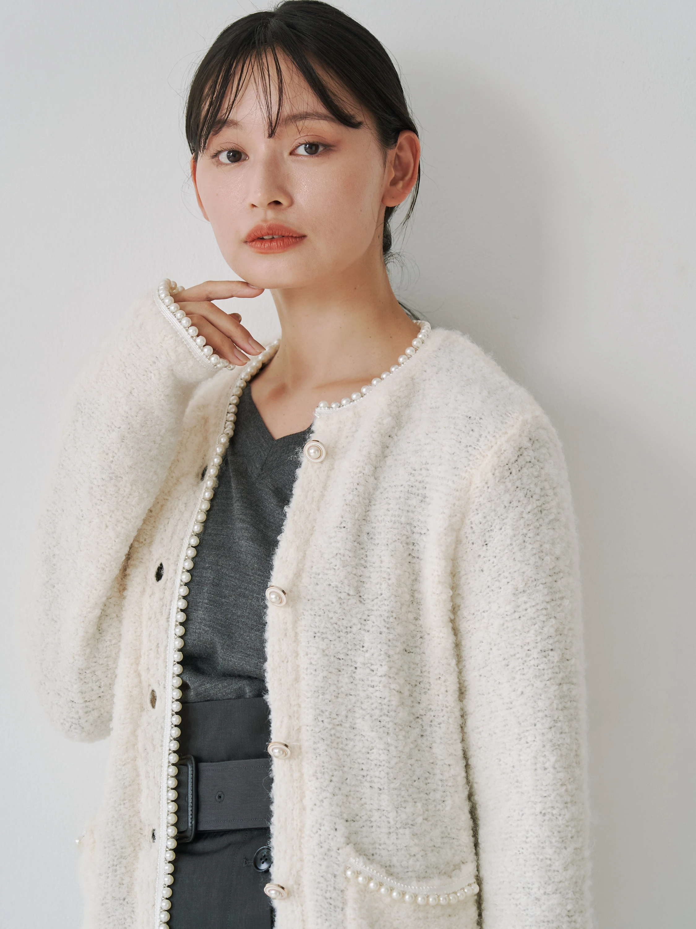 ロロピアーナウールVネックニット | レディースファッション通販の