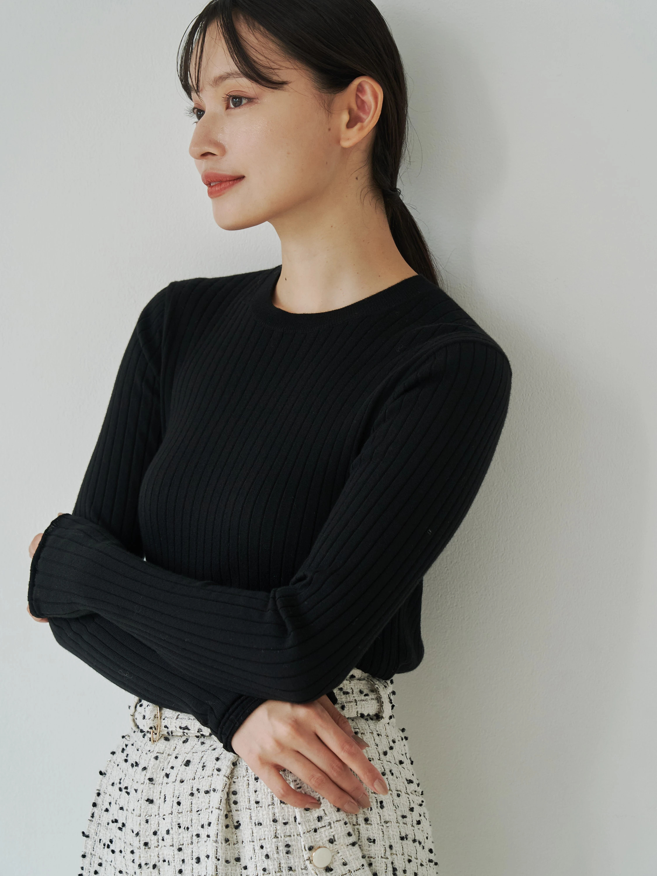 ロロピアーナウールリブニット | レディースファッション通販のTONAL