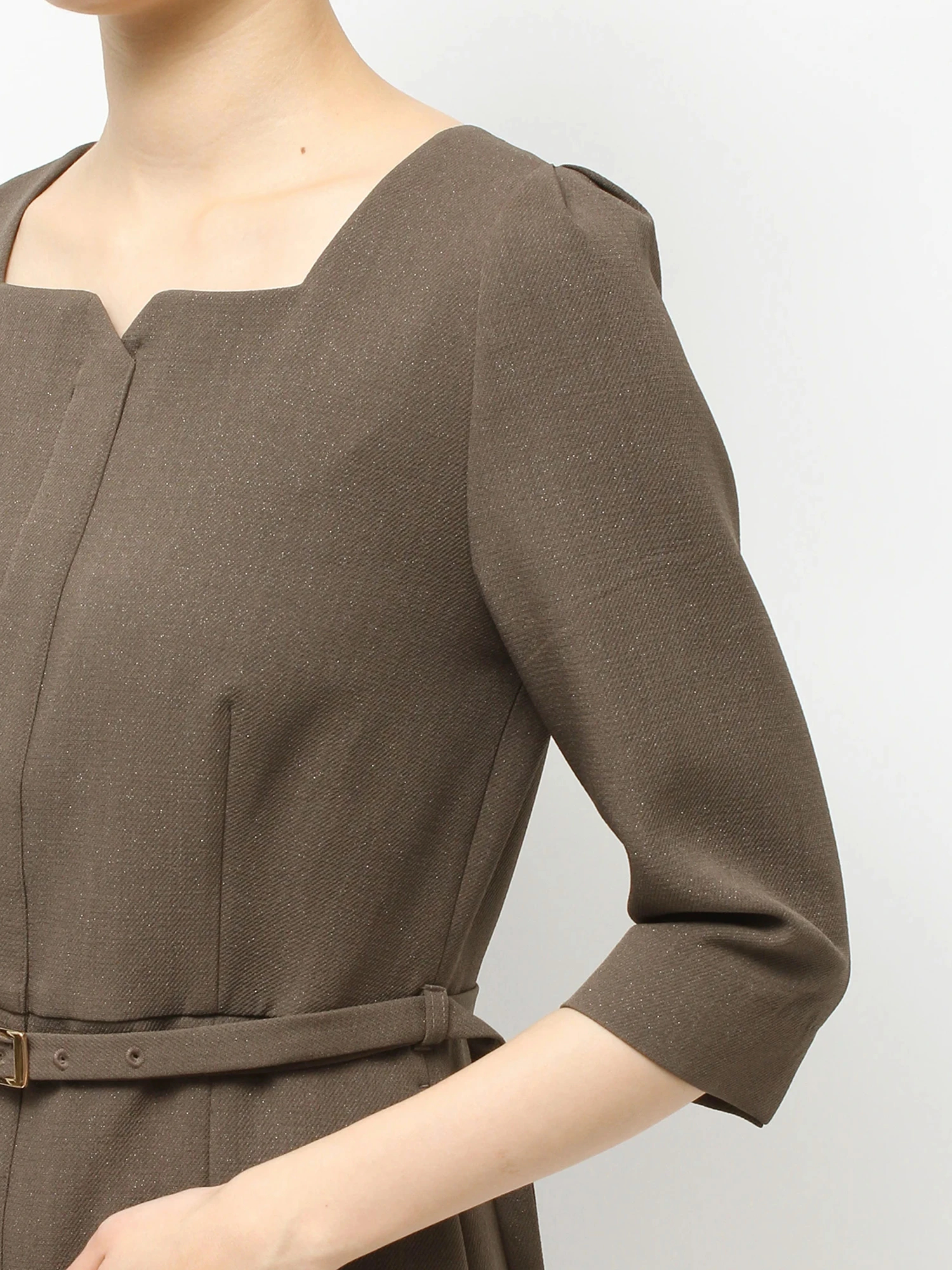 ラメツイルフォルムミニワンピース | レディースファッション通販の