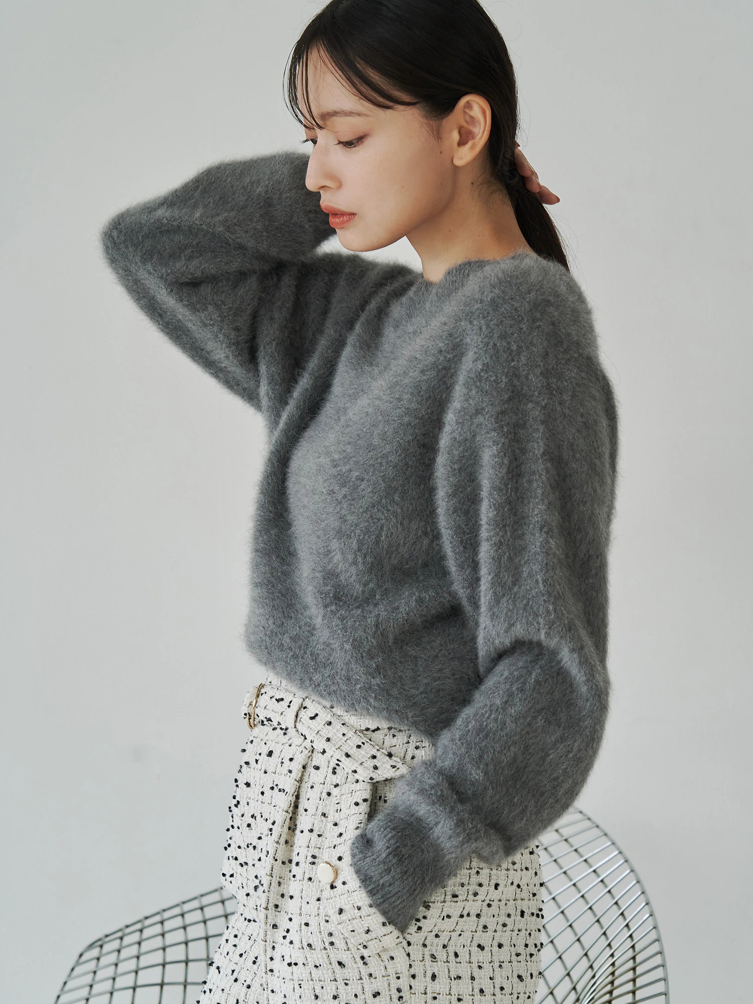 PREMIUM FOX×CASHMERE Vネックプルオーバー | レディースファッション