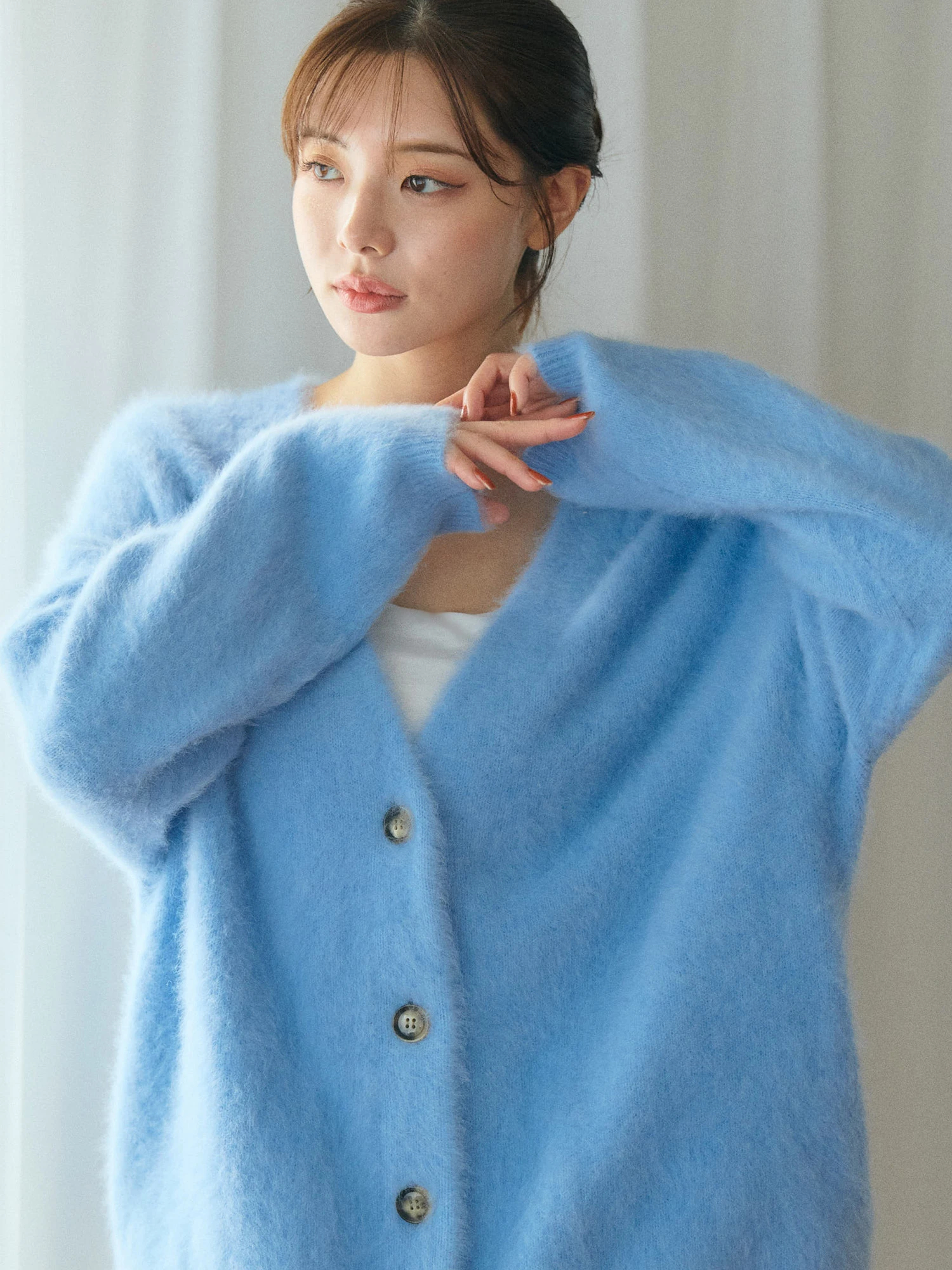 PREMIUM FOX×CASHMERE Vネックカーデ | レディースファッション通販の