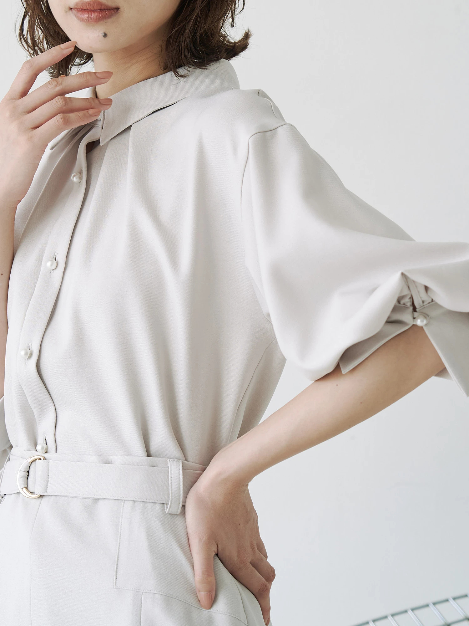 貴島明日香コラボ】マルチセットパール釦シャツ | レディース