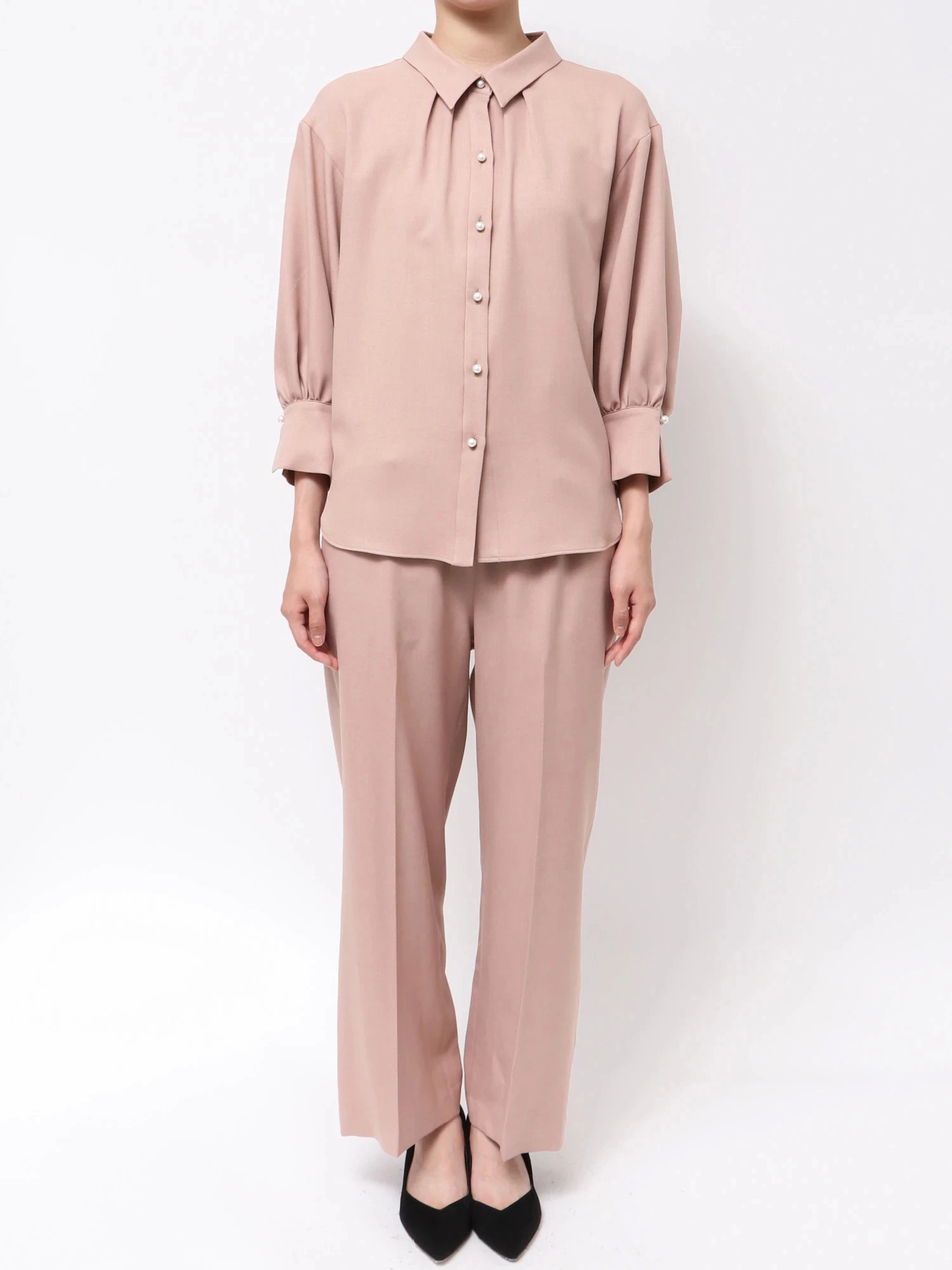 貴島明日香コラボ】マルチセットパール釦シャツ | レディース