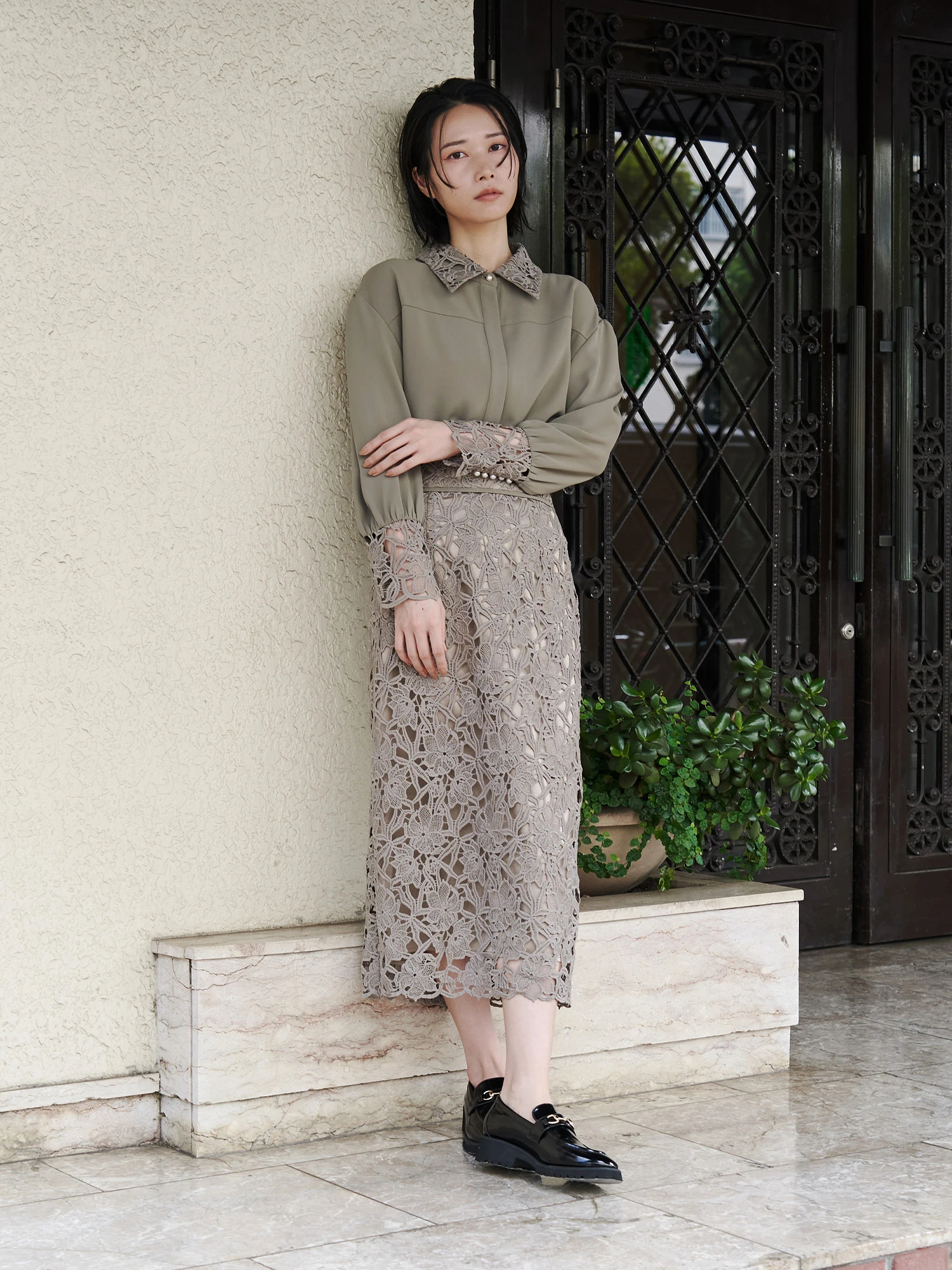 エンブロイダリーレースタイトス | レディースファッション通販のTONAL