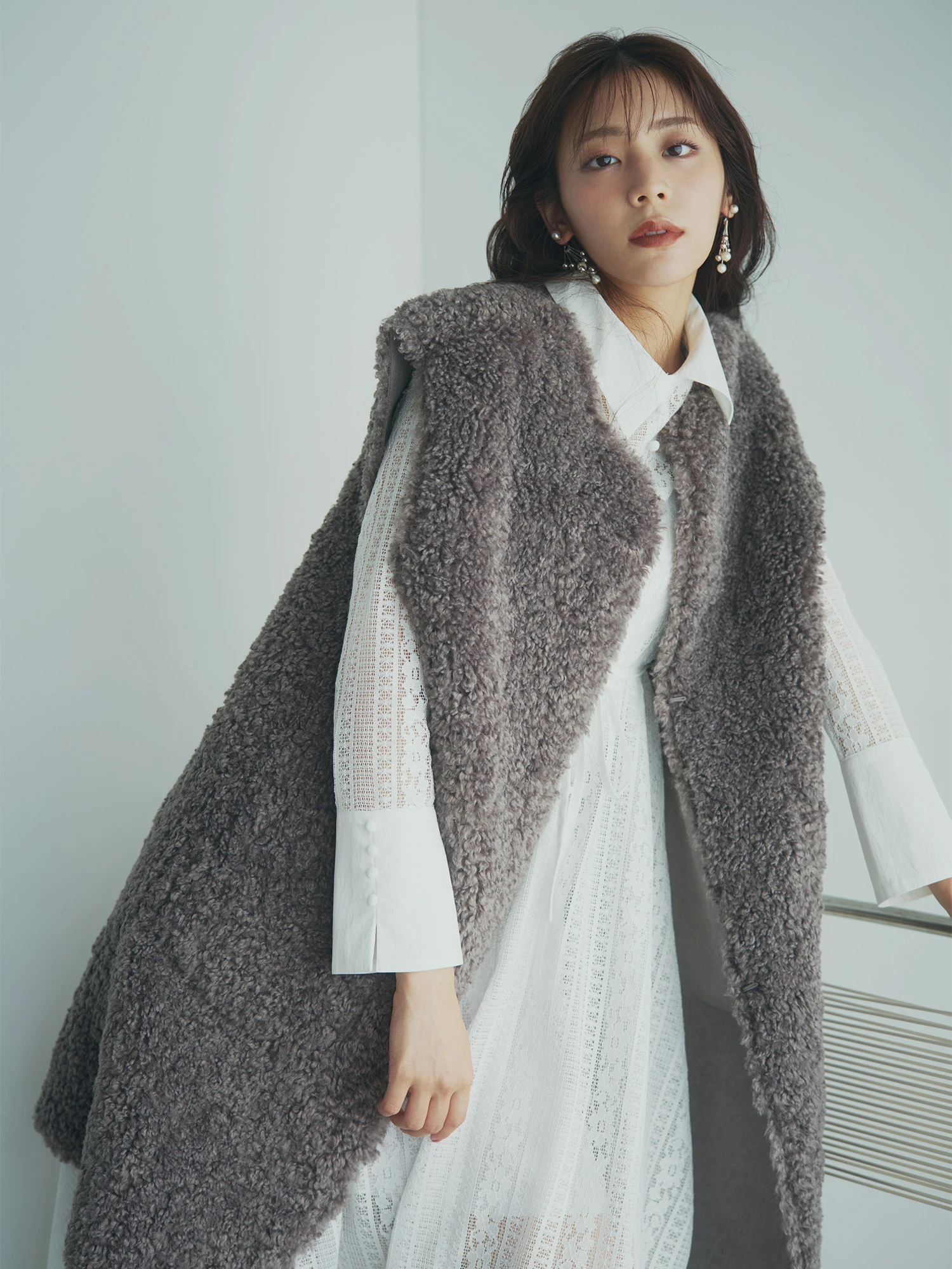 【あさとん】Collage リバーシブルフェイク　ムートンジレ 美品】リバーシブルフェイクムートンジレ - メルカリ