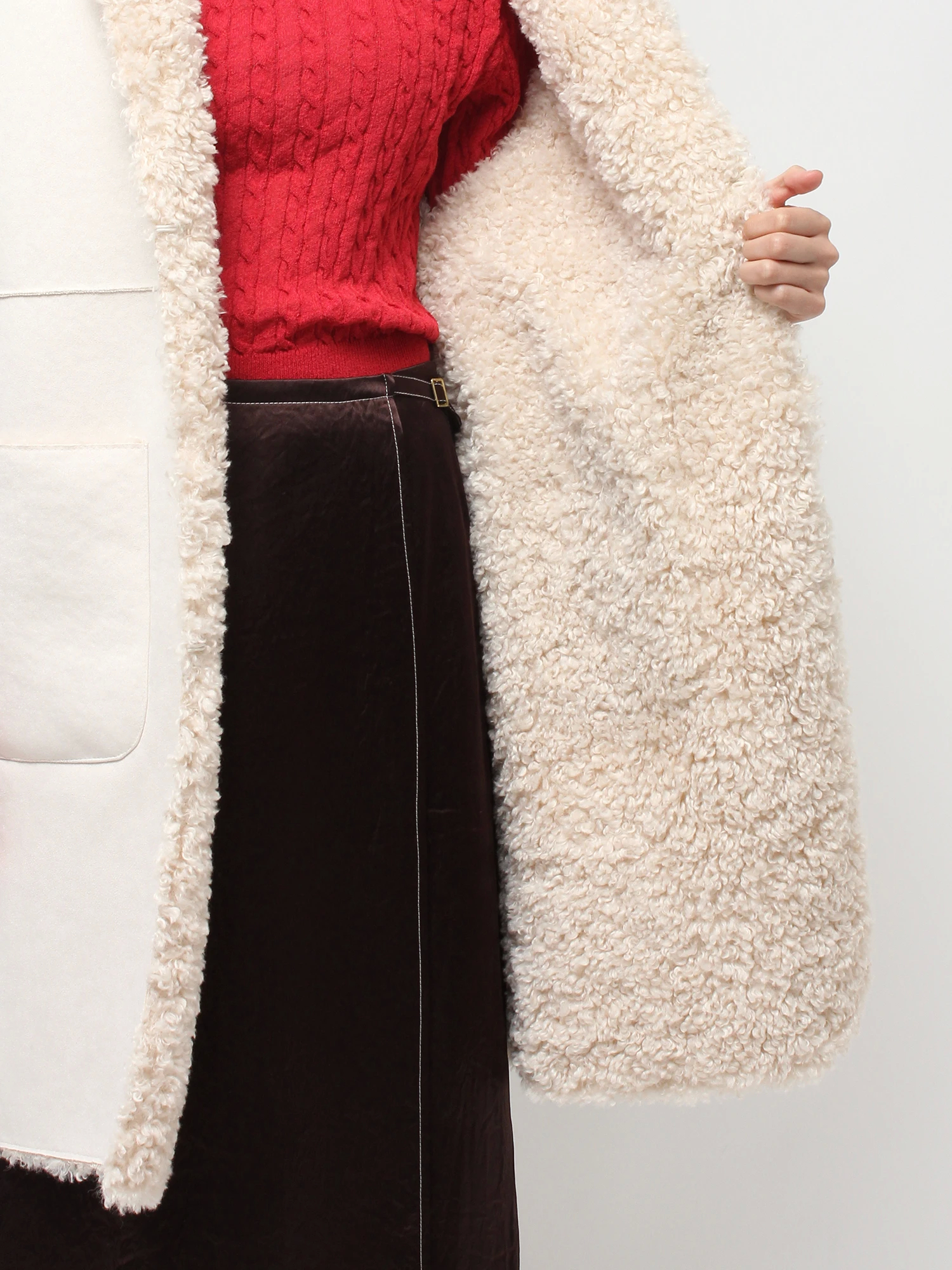 フェイクムートンリバーシブルジレ | レディースファッション通販の