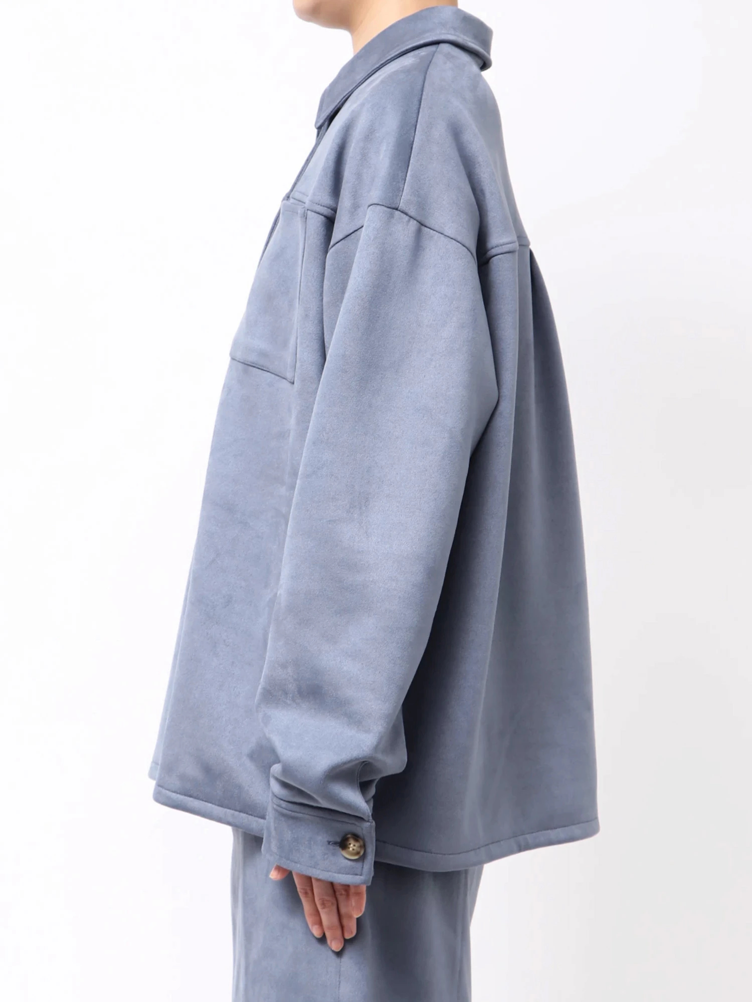 フェイクスエードシャツジャケット | レディースファッション通販の