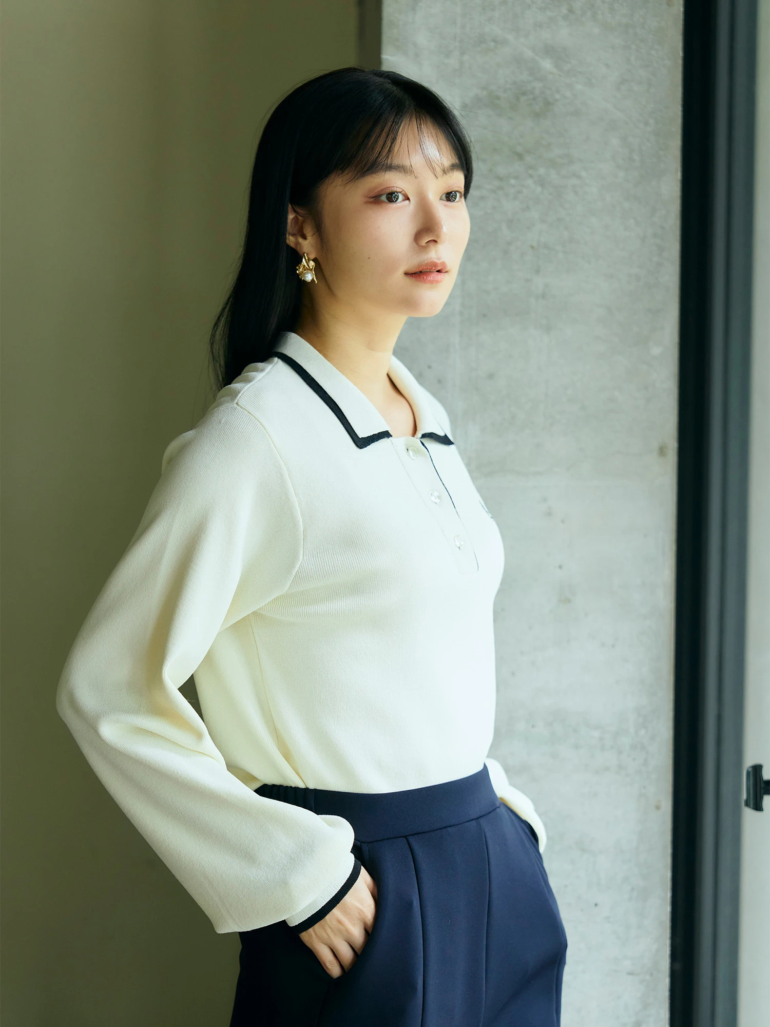 POLOBCS】2枚衿ポロニット | レディースファッション通販のTONAL