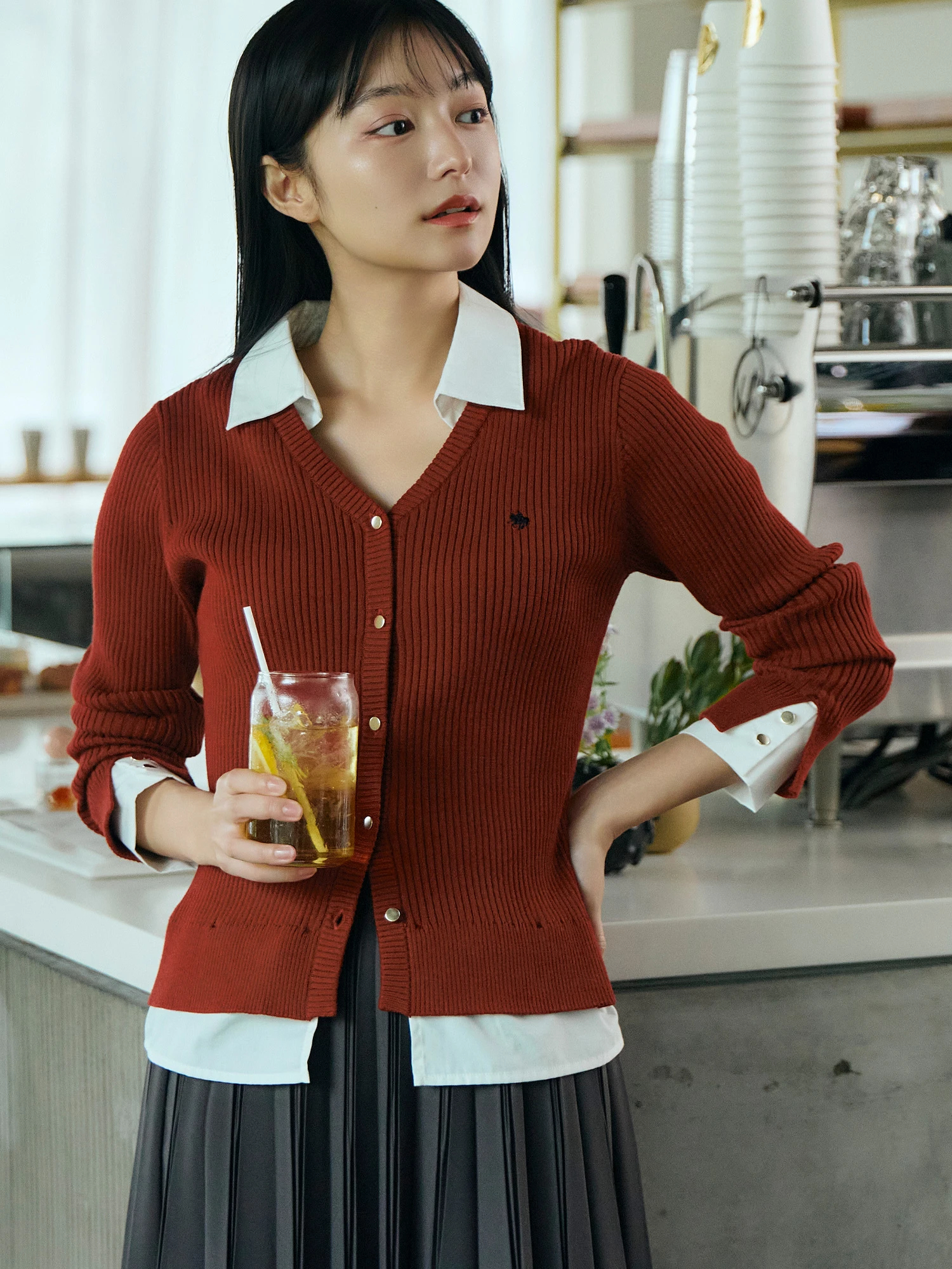 Randy シャツドッキングベアニットアンサンブル みんなはどのLOOKが