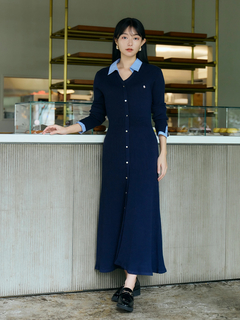 TONAL(トーナル) |【POLOBCS】シャツドッキングニットワンピース