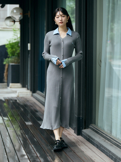 TONAL(トーナル) |【POLOBCS】シャツドッキングニットワンピース