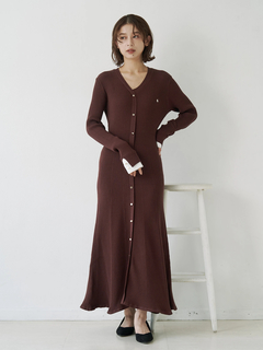 TONAL(トーナル) |【POLOBCS】シャツドッキングニットワンピース