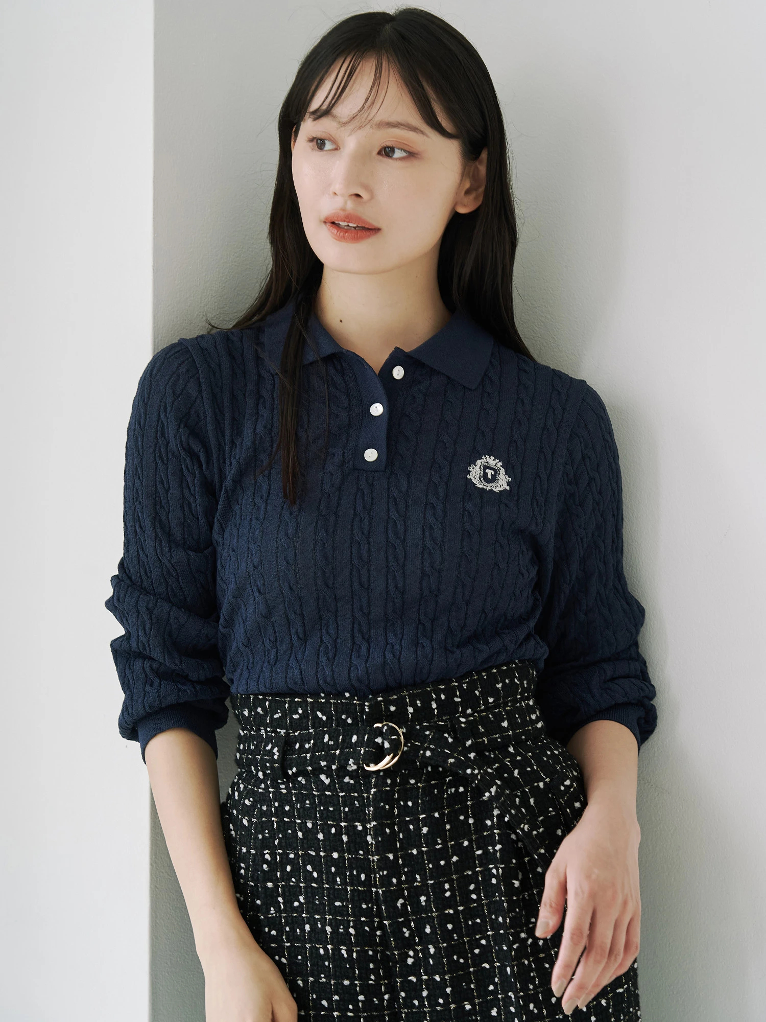 未使用品　ポロラルフローレン　4サイズ　エンブレム刺繍　ニット地　ブレザー 未使用品 ポロラルフローレン 4サイズ エンブレム刺繍 ニット地