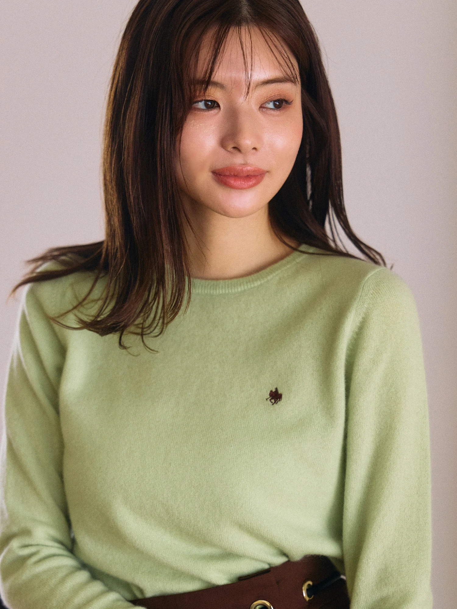 POLOBCSコラボ】カシミヤ100クルーネックニット | レディース