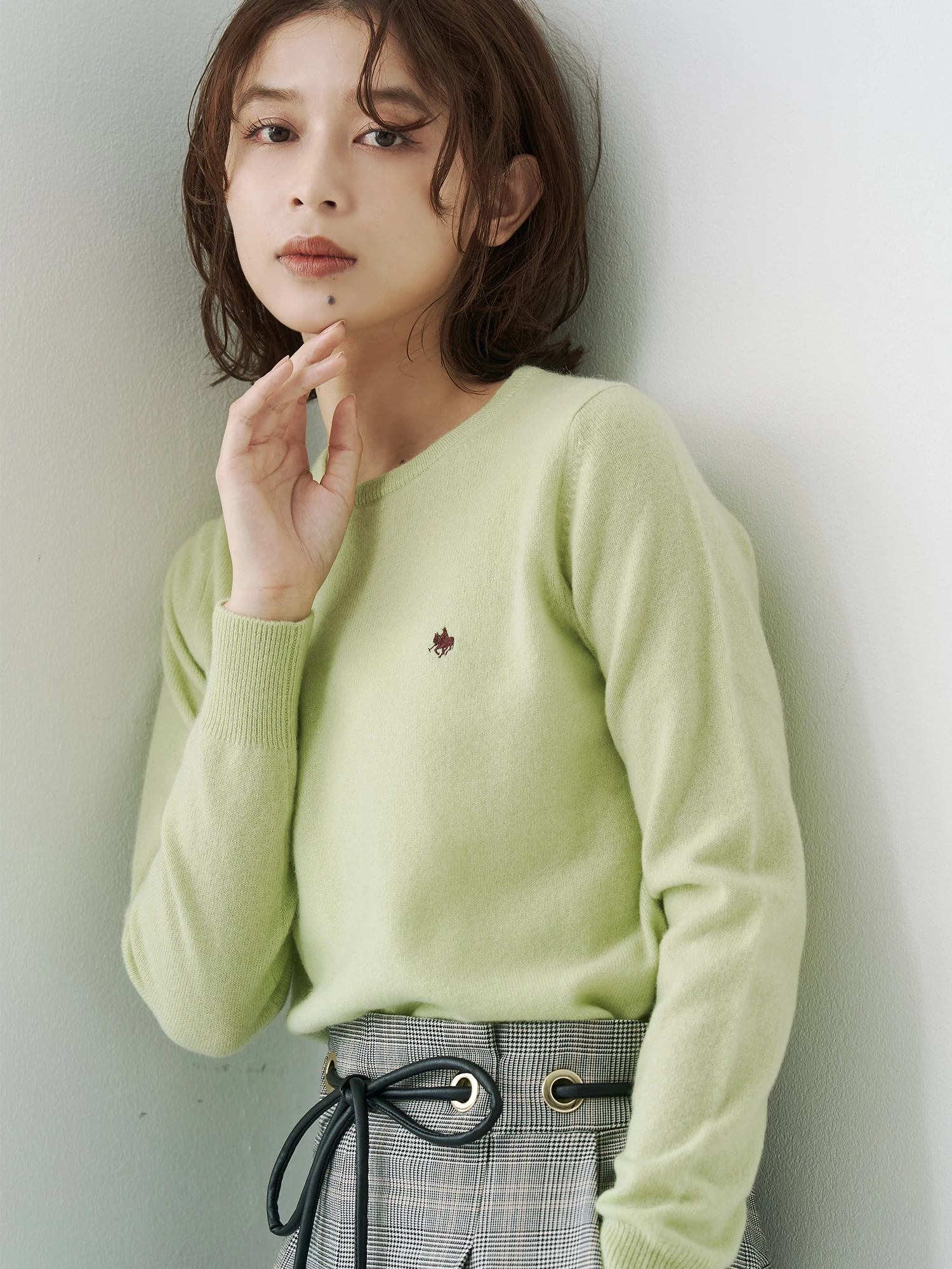 POLOBCSコラボ】カシミヤ100クルーネックニット | レディース