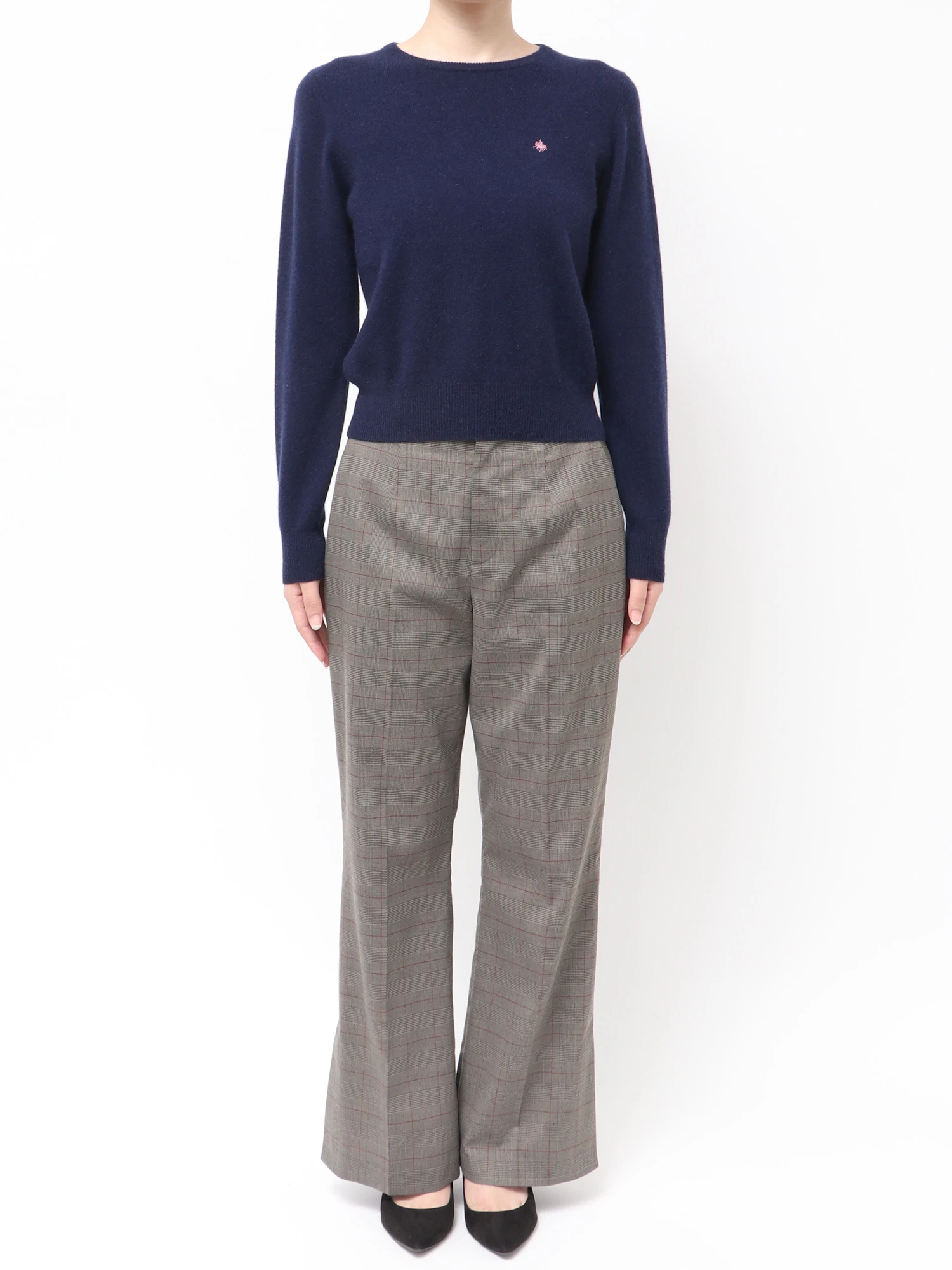 POLOBCSコラボ】カシミヤ100クルーネックニット | レディース