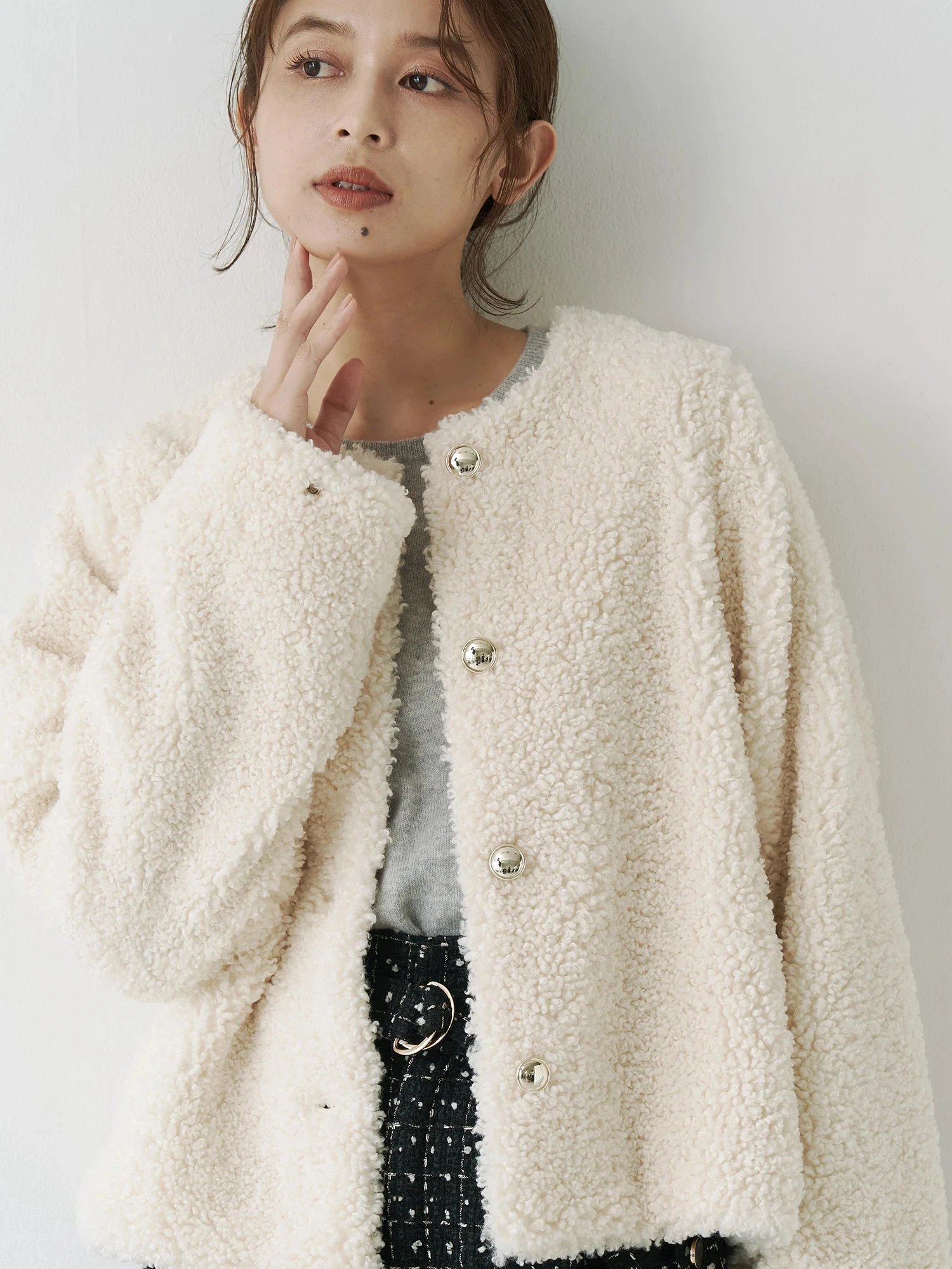 ボアノ－カラーブルゾン | レディースファッション通販のTONAL