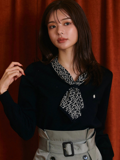 TONAL(トーナル) |【POLOBCSコラボ】モノグラムJQボウタイニット