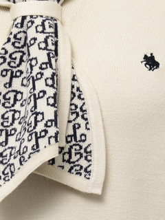 TONAL(トーナル) |【POLOBCSコラボ】モノグラムJQボウタイニット