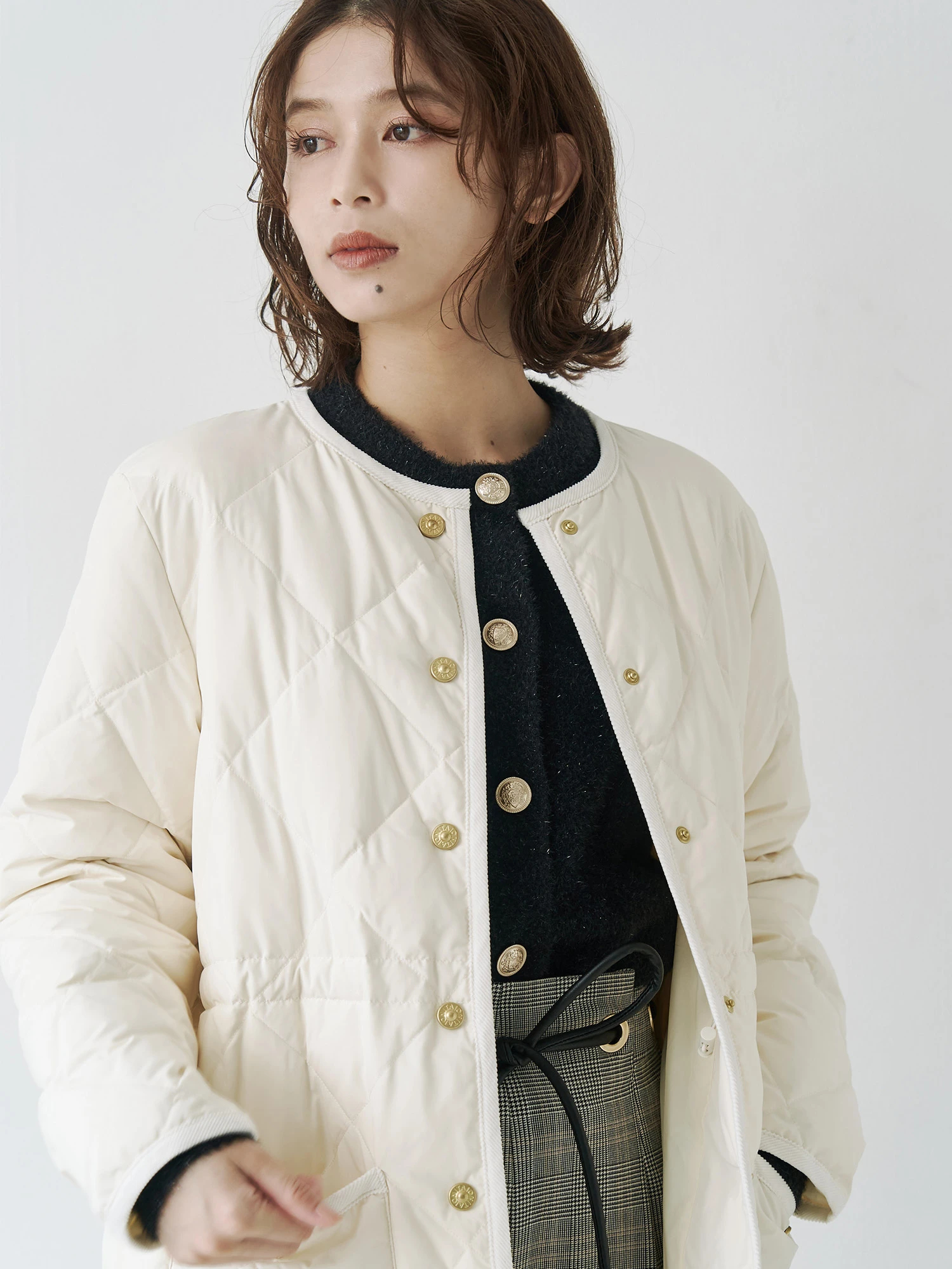 【新品タグ付き】stylemixer taionコラボダウン コート アイボリー STYLEMIXER（スタイルミキサー）の「【別注】TAIONロングダウン