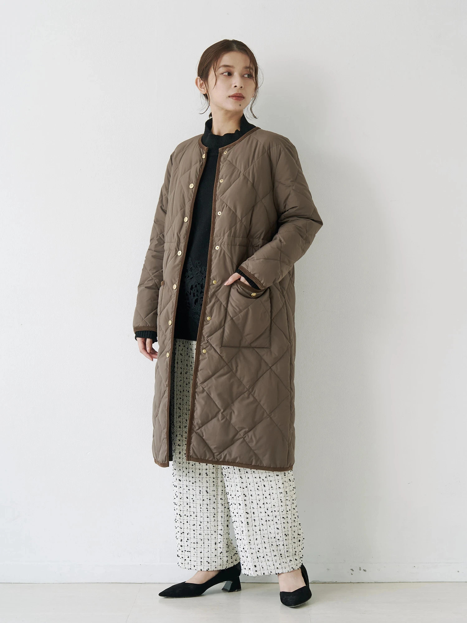 【新品タグ付き】stylemixer taionコラボダウン コート アイボリー タグ付き stylemixer taionコラボダウン コート アイボリー TAION