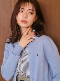 TONAL(トーナル) |【POLOBCSコラボ】カシミヤ100クルーネックカーデ