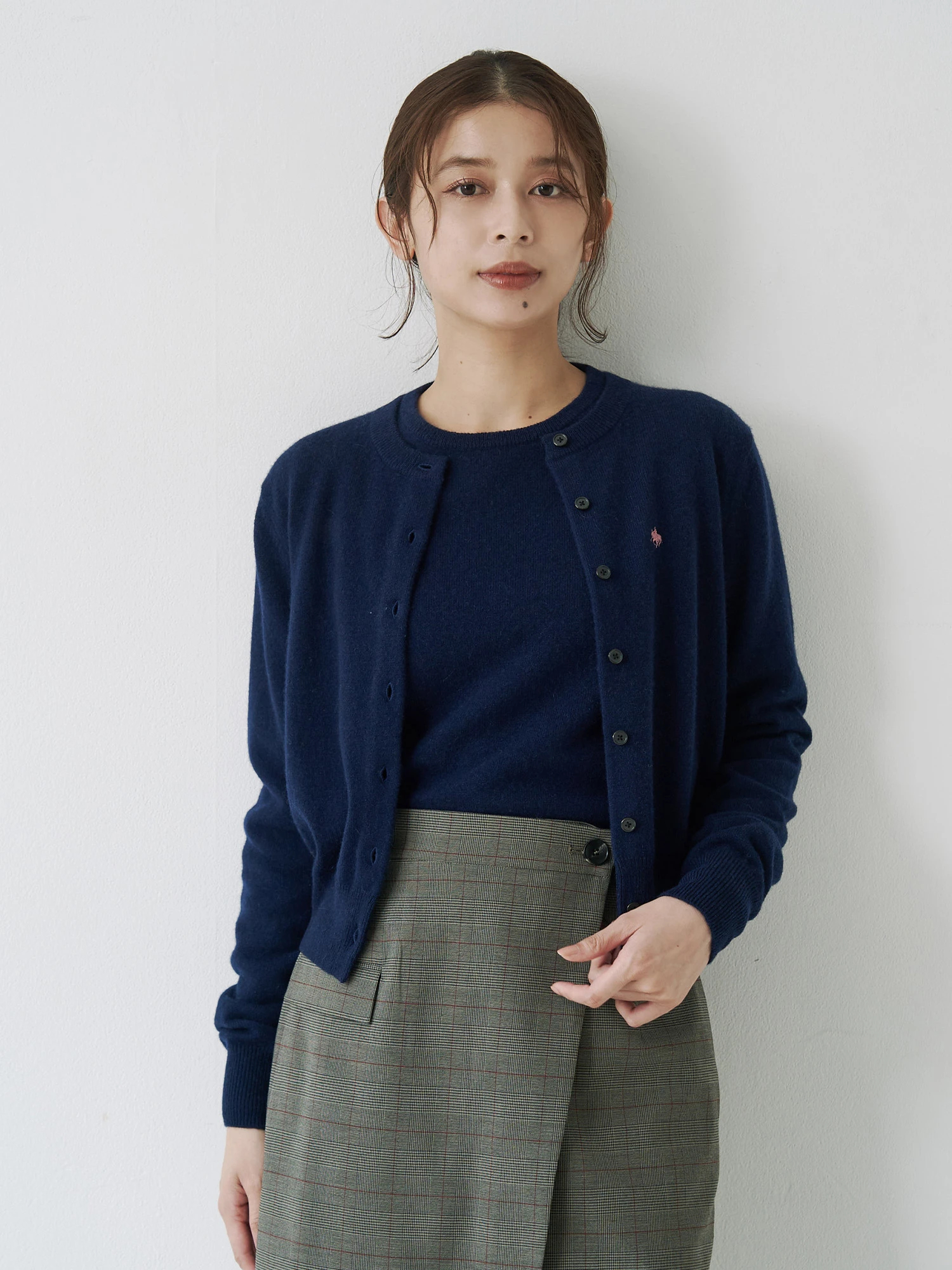 POLOBCSコラボ】カシミヤ100クルーネックカーデ | レディース