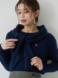 TONAL(トーナル) |【POLOBCSコラボ】カシミヤ100クルーネックカーデ