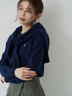 TONAL(トーナル) |【POLOBCSコラボ】カシミヤ100クルーネックカーデ