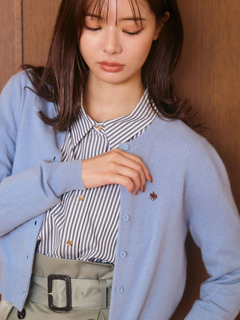 TONAL(トーナル) |【POLOBCSコラボ】カシミヤ100クルーネックカーデ
