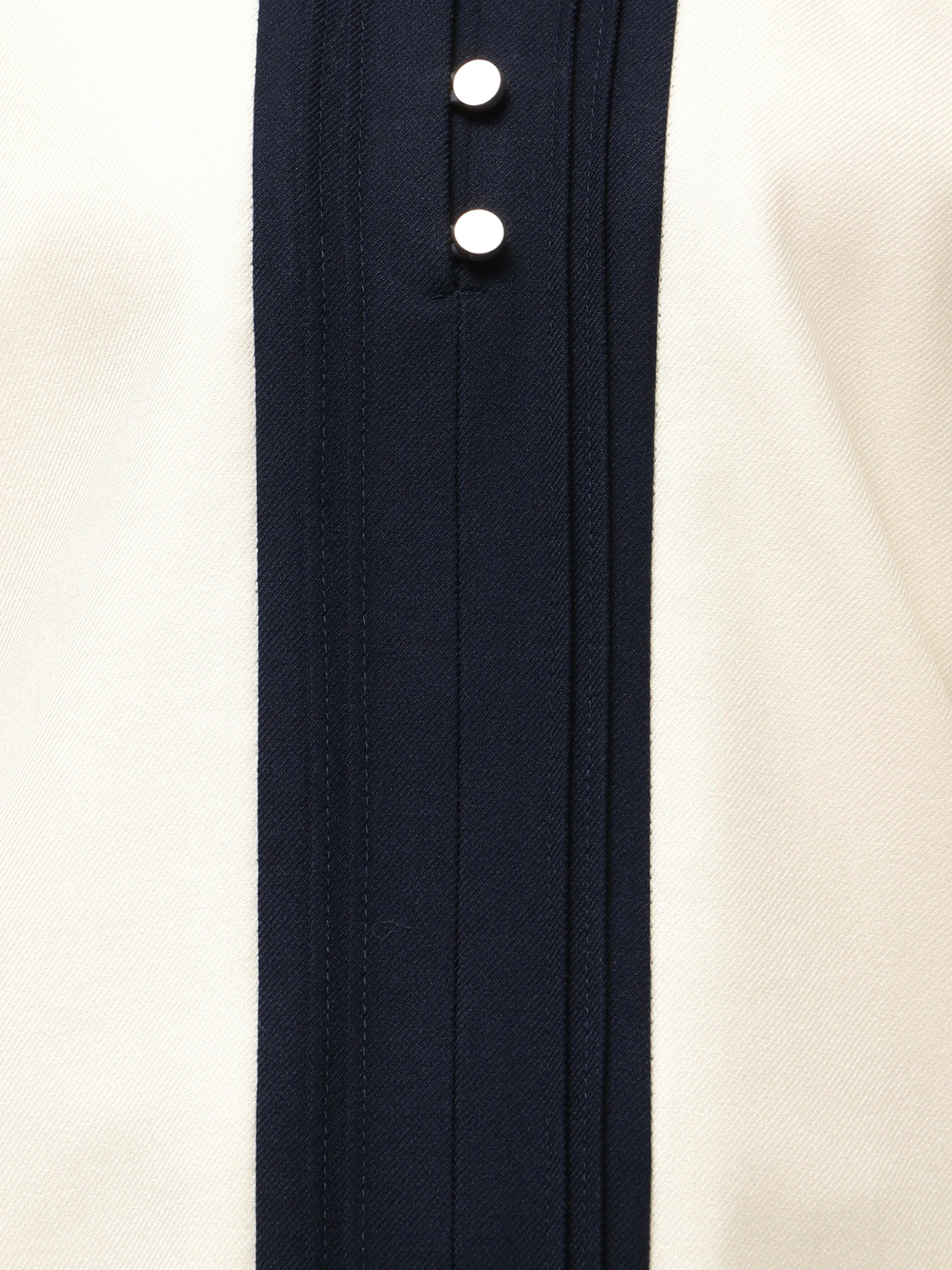 ウォームツイルバイカラーピンタックブラウス | レディース