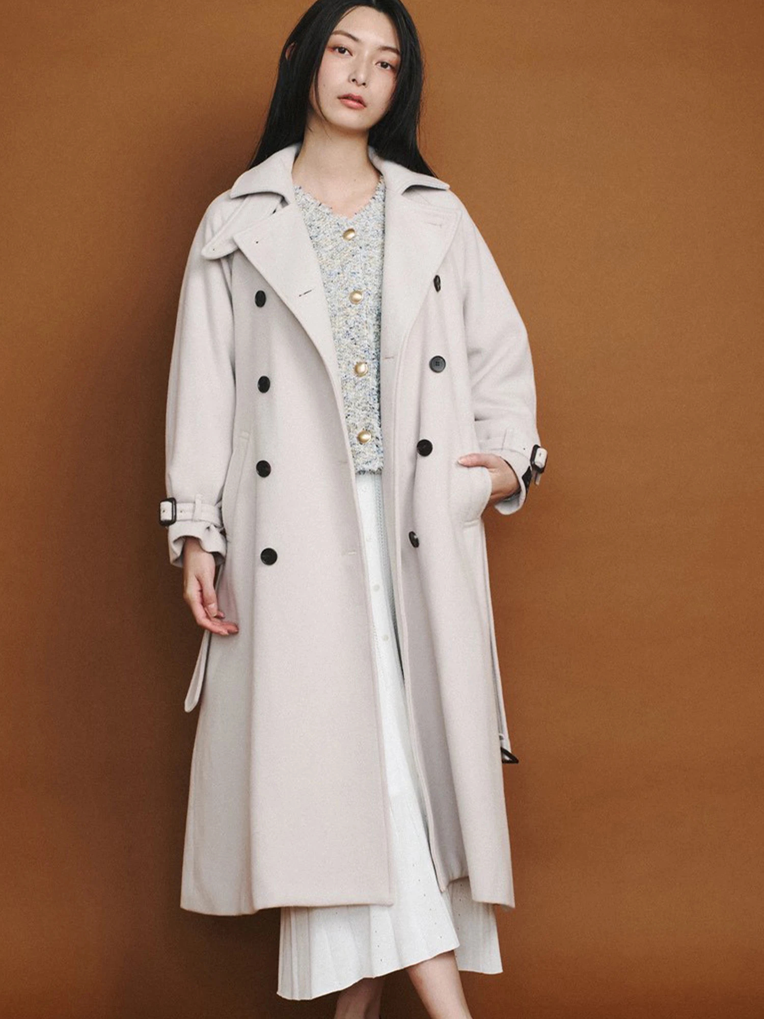 ウールトレンチコート | レディースファッション通販のTONAL（トーナル