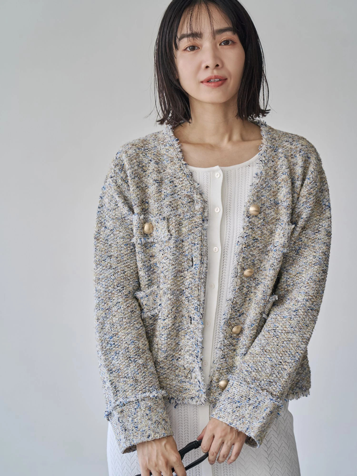 ツイードニットジャケット | レディースファッション通販のTONAL
