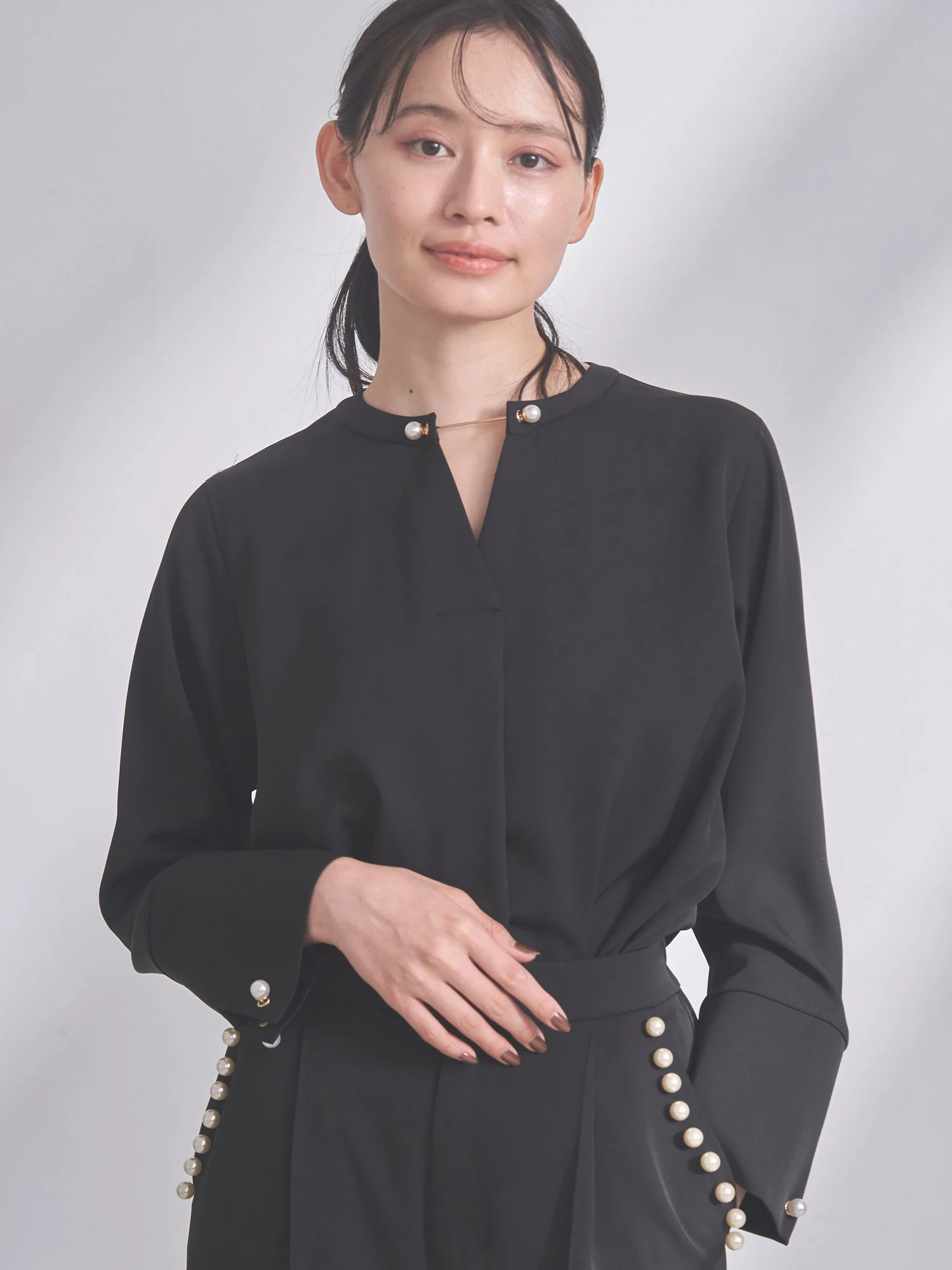 【由莉】TONALパールブラウス2点セット 由莉】TONALパールブラウス2点セット 由莉】TONALパールブラウス2点