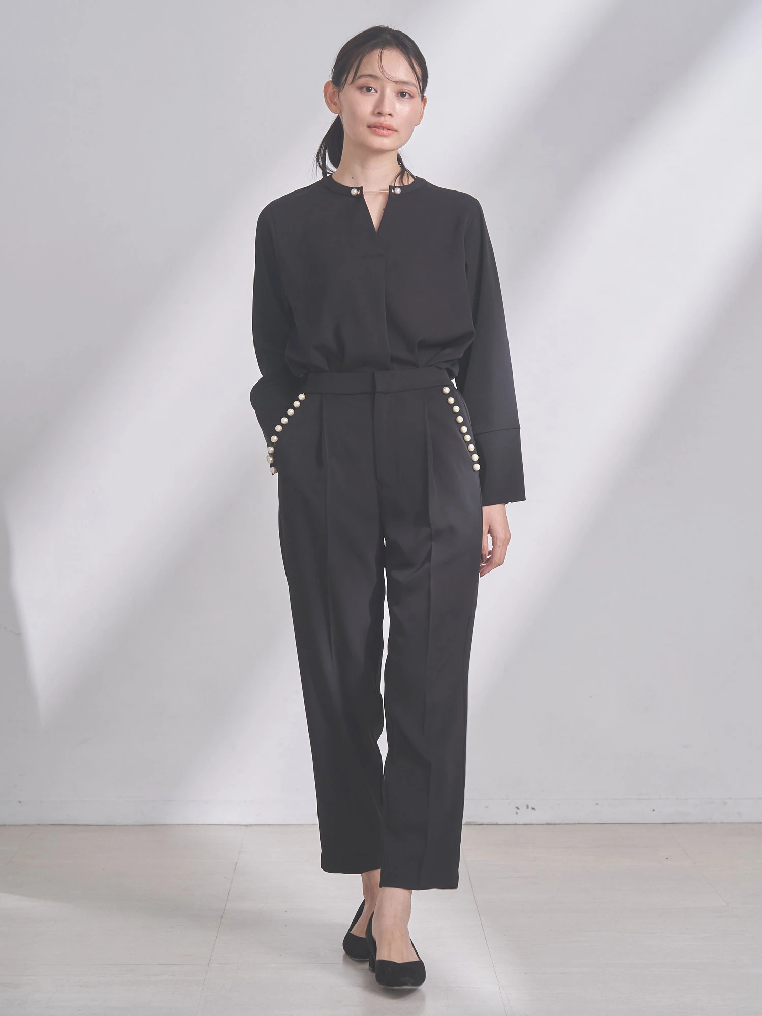 【由莉】TONALパールブラウス2点セット パールバーブラウス | レディースファッション通販のTONAL（トーナル