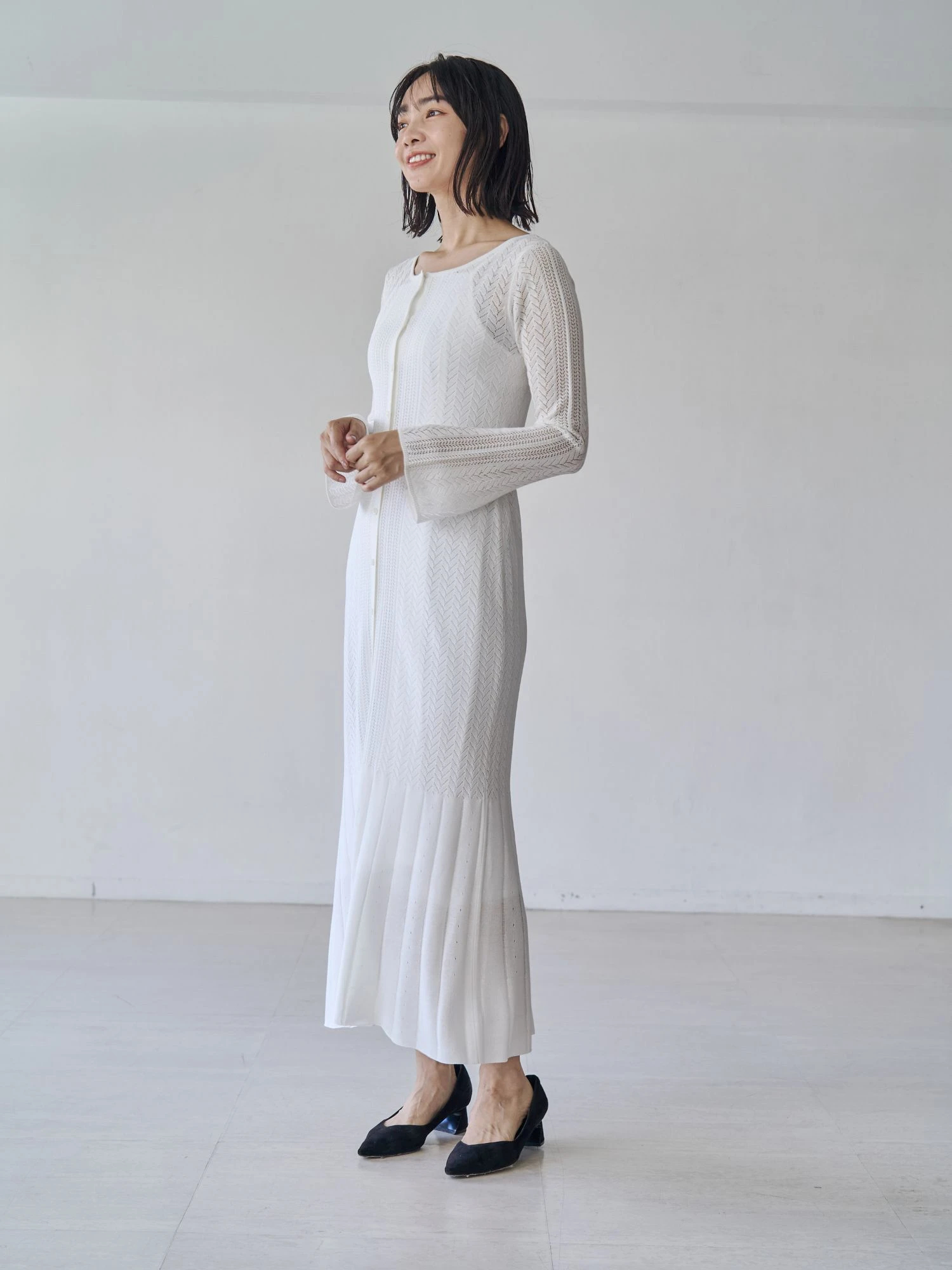透かし編みニットワンピース | レディースファッション通販のTONAL